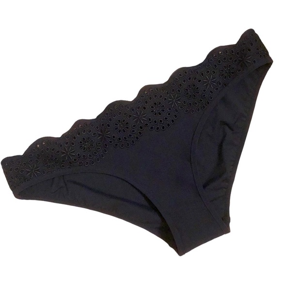 New STELLA MCCARTNEY Scalloped Broderie Anglaise Navy Eyelet Bikini Bottom Large - Picture 3 of 9